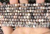 CZJ296 15.5 inches 4mm round pink zebra jasper beads wholesale