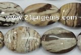 CZJ302 15.5 inches 18*25mm oval zebra jasper beads wholesale