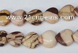 CZJ351 15.5 inches 12*12mm heart zebra jasper beads wholesale