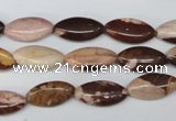 CZJ353 15.5 inches 8*16mm marquise zebra jasper beads wholesale