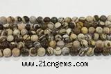 CZJ422 15.5 inches 8mm round Australian zebra jasper beads wholesale