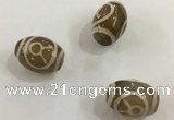 DZI301 10*14mm drum tibetan agate dzi beads wholesale