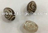 DZI303 10*14mm drum tibetan agate dzi beads wholesale
