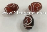 DZI320 10*14mm drum tibetan agate dzi beads wholesale