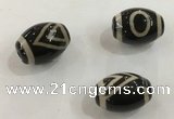 DZI327 10*14mm drum tibetan agate dzi beads wholesale