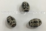 DZI342 10*14mm drum tibetan agate dzi beads wholesale