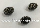 DZI344 10*14mm drum tibetan agate dzi beads wholesale