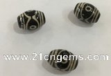 DZI346 10*14mm drum tibetan agate dzi beads wholesale