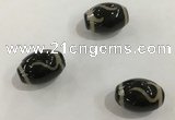 DZI347 10*14mm drum tibetan agate dzi beads wholesale