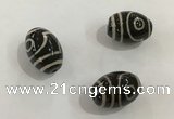 DZI349 10*14mm drum tibetan agate dzi beads wholesale
