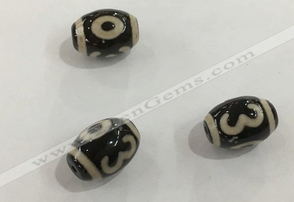 DZI354 10*14mm drum tibetan agate dzi beads wholesale