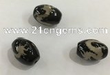 DZI355 10*14mm drum tibetan agate dzi beads wholesale