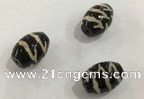 DZI356 10*14mm drum tibetan agate dzi beads wholesale