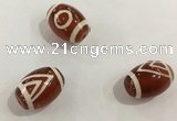 DZI365 10*14mm drum tibetan agate dzi beads wholesale