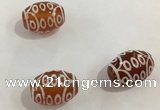 DZI366 10*14mm drum tibetan agate dzi beads wholesale