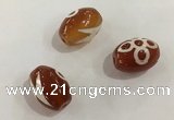 DZI369 10*14mm drum tibetan agate dzi beads wholesale