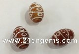 DZI374 10*14mm drum tibetan agate dzi beads wholesale