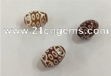 DZI396 10*14mm drum tibetan agate dzi beads wholesale