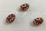 DZI400 10*14mm drum tibetan agate dzi beads wholesale