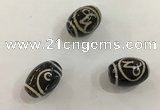 DZI408 10*14mm drum tibetan agate dzi beads wholesale