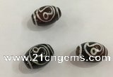 DZI409 10*14mm drum tibetan agate dzi beads wholesale