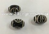 DZI413 10*14mm drum tibetan agate dzi beads wholesale