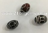 DZI415 10*14mm drum tibetan agate dzi beads wholesale