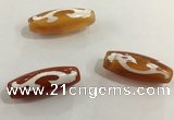 DZI425 10*28mm drum tibetan agate dzi beads wholesale