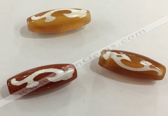 DZI425 10*28mm drum tibetan agate dzi beads wholesale