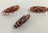 DZI430 10*30mm drum tibetan agate dzi beads wholesale