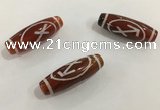 DZI439 10*30mm drum tibetan agate dzi beads wholesale