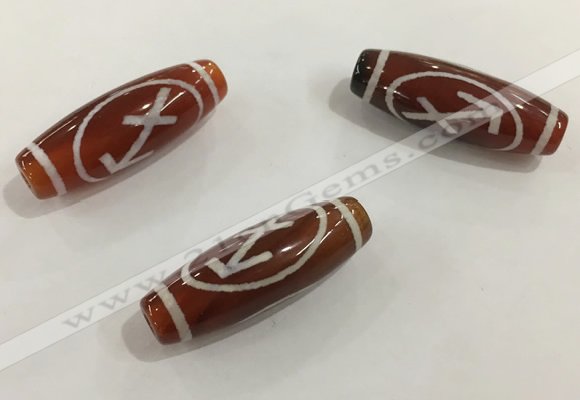 DZI439 10*30mm drum tibetan agate dzi beads wholesale