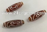 DZI440 10*30mm drum tibetan agate dzi beads wholesale