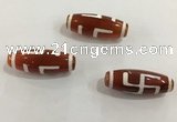 DZI445 10*30mm drum tibetan agate dzi beads wholesale