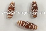 DZI449 10*30mm drum tibetan agate dzi beads wholesale