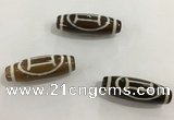 DZI455 10*30mm drum tibetan agate dzi beads wholesale