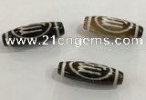 DZI456 10*30mm drum tibetan agate dzi beads wholesale