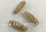 DZI501 10*30mm drum tibetan agate dzi beads wholesale