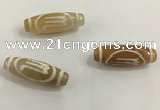 DZI502 10*30mm drum tibetan agate dzi beads wholesale