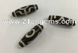 DZI506 10*30mm drum tibetan agate dzi beads wholesale