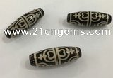 DZI511 10*30mm drum tibetan agate dzi beads wholesale