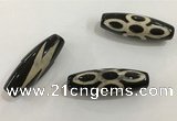 DZI512 10*30mm drum tibetan agate dzi beads wholesale