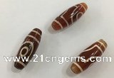 DZI518 10*28mm drum tibetan agate dzi beads wholesale