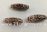 DZI524 10*30mm drum tibetan agate dzi beads wholesale