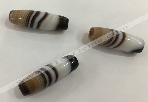 DZI529 10*28mm drum tibetan agate dzi beads wholesale