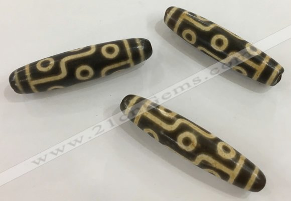 DZI543 13*55mm - 13*58mm drum tibetan agate dzi beads wholesale