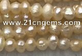 FWP06 14.5 inches 2mm - 2.5mm potato pink freshwater pearl strands