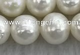 FWP102 15 inches 9mm - 10mm potato white freshwater pearl strands