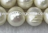 FWP110 15 inches 10mm - 11mm potato white freshwater pearl strands