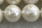 FWP117 15 inches 10mm - 11mm potato white freshwater pearl strands